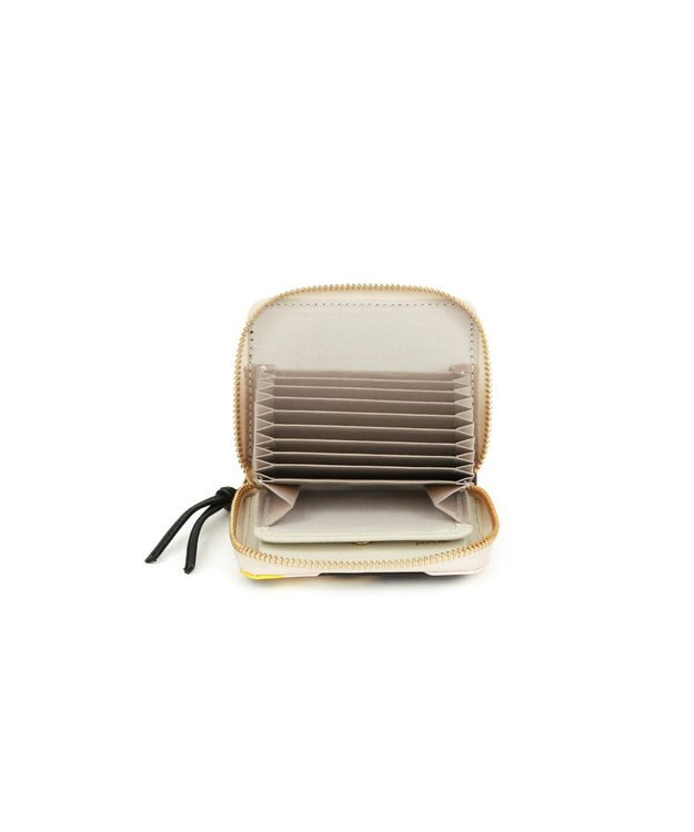 UNBILLION ペルケ perche×黒ねこ意匠 ROBIN / ジャバラカードウォレット ピンク