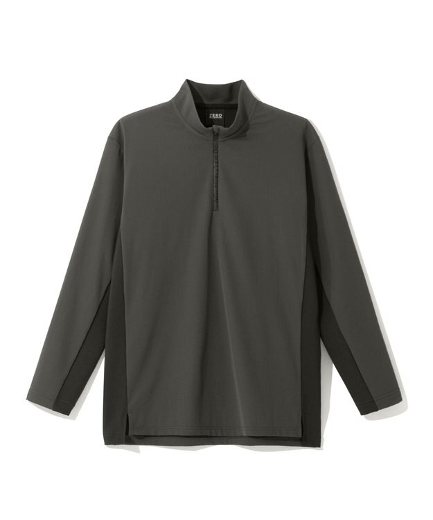 ZERO HALLIBURTON 【ストレッチ・UVカット】 Octa ハイブリッド ハーフジップモックネックトップス ZHG-M5A8 85125 カーキ