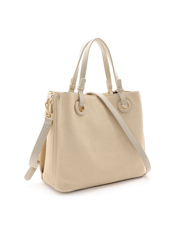 MioFIRANO カジュアルシッククロスラインハンドバッグ 2WAY チャーム付き　FIRANO フィラノ IVORY