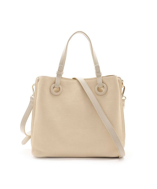 MioFIRANO カジュアルシッククロスラインハンドバッグ 2WAY チャーム付き　FIRANO フィラノ IVORY