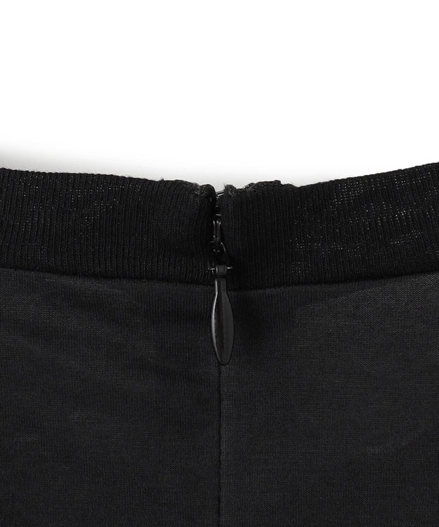 BEIGE， 【洗える/セットアップ対応】SPIGA / ジャージーコンビフレアワンピース Black