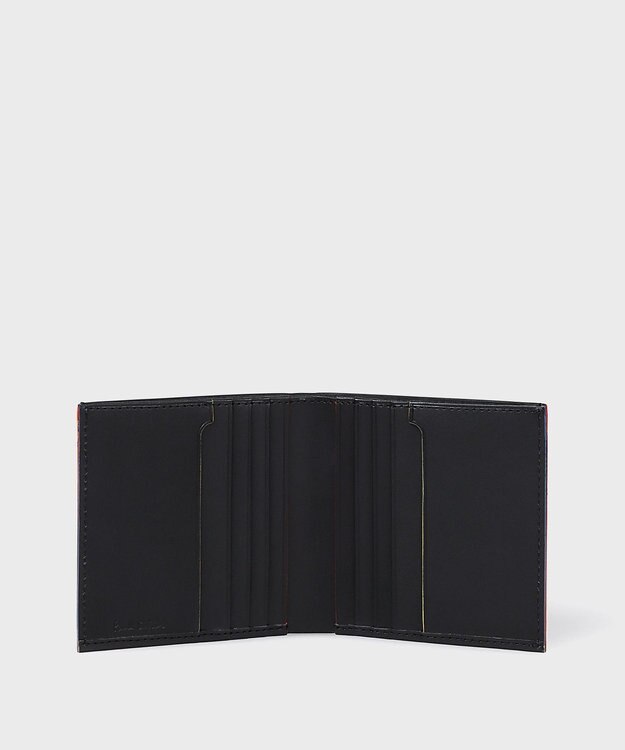 Paul Smith ストライプカラードエッジ 札入れ ブラック