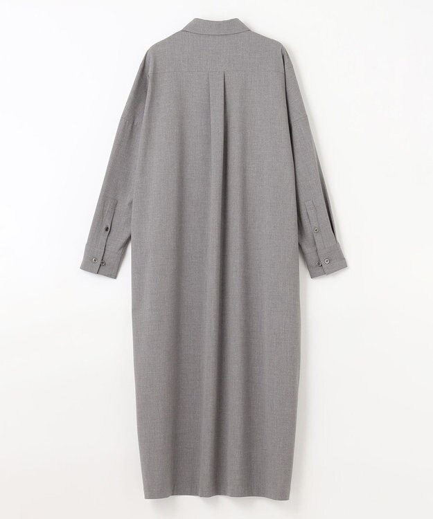 NAVE 【ReNAVE】ウォッシャブルツイル シャツドレス チャコール系