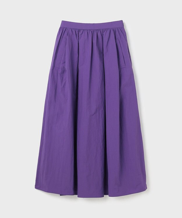 GRACE CONTINENTAL タックギャザータフタスカート パープル