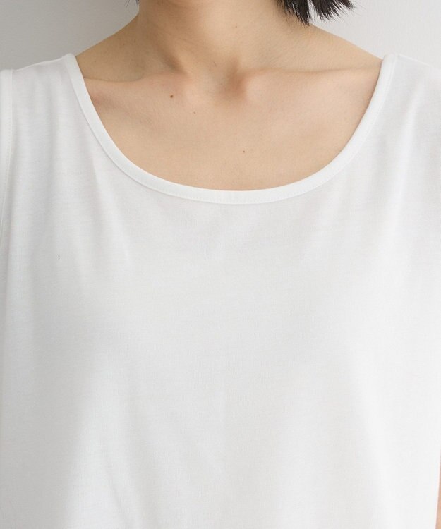 Green Parks 裾プリーツタンクトップ White