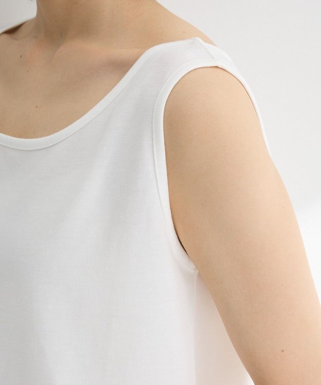 Green Parks 裾プリーツタンクトップ White