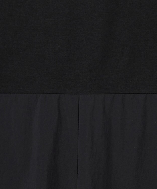 BEIGE， 【洗える/セットアップ対応】SPIGA / ジャージーコンビフレアワンピース Black