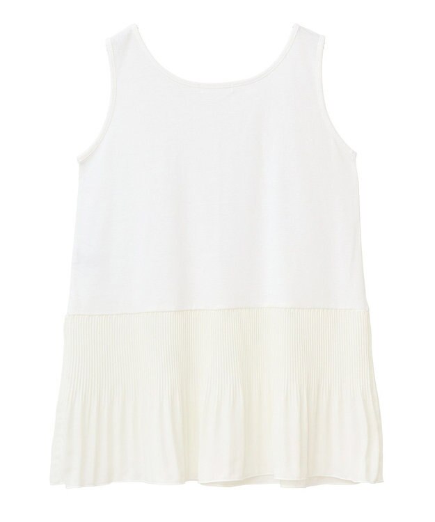 Green Parks 裾プリーツタンクトップ White