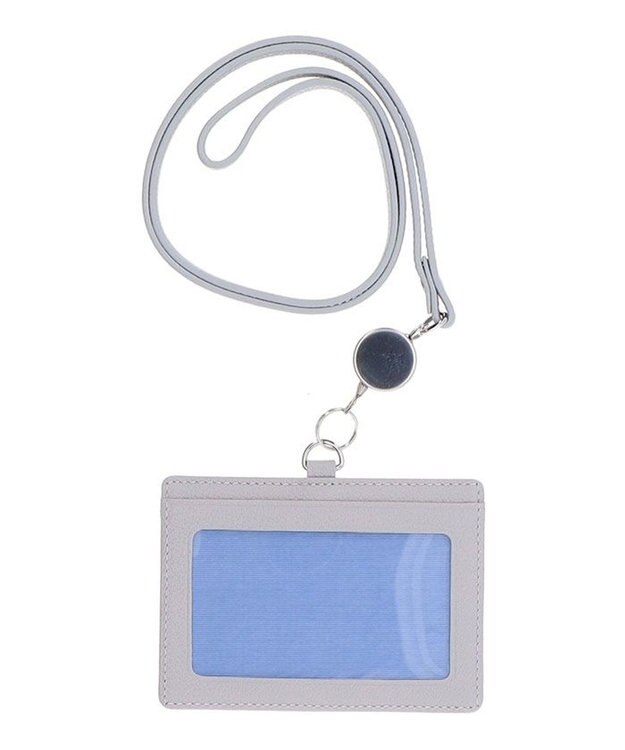 LANVIN en Bleu カリヨン リール付きIDケース ライトグレー