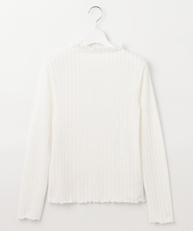 Feroux シアーパターンステッチ カットソー アイボリー系