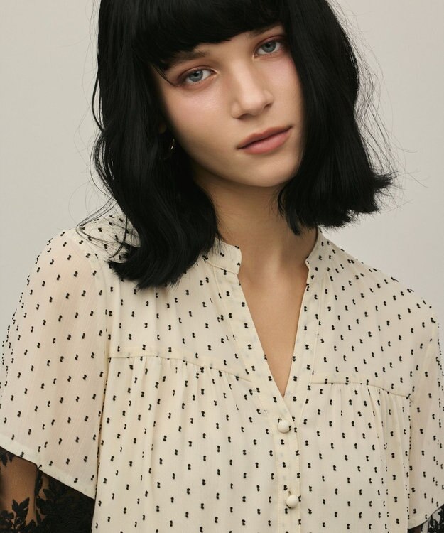 GRACE CONTINENTAL カフタンシフォンワンピース キナリ