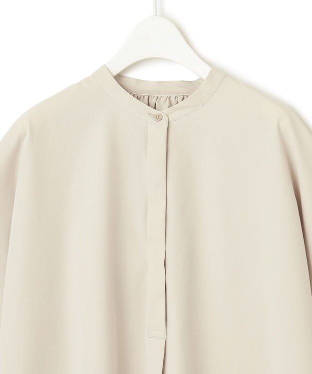 ICB 【洗える】ヴィンテージスパンブロード プルオーバーブラウス ライトオリーブ系