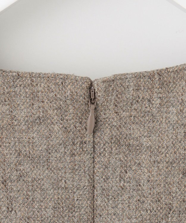 J.PRESS LADIES シャンブレーツイル ジャンパースカート ブラウン系