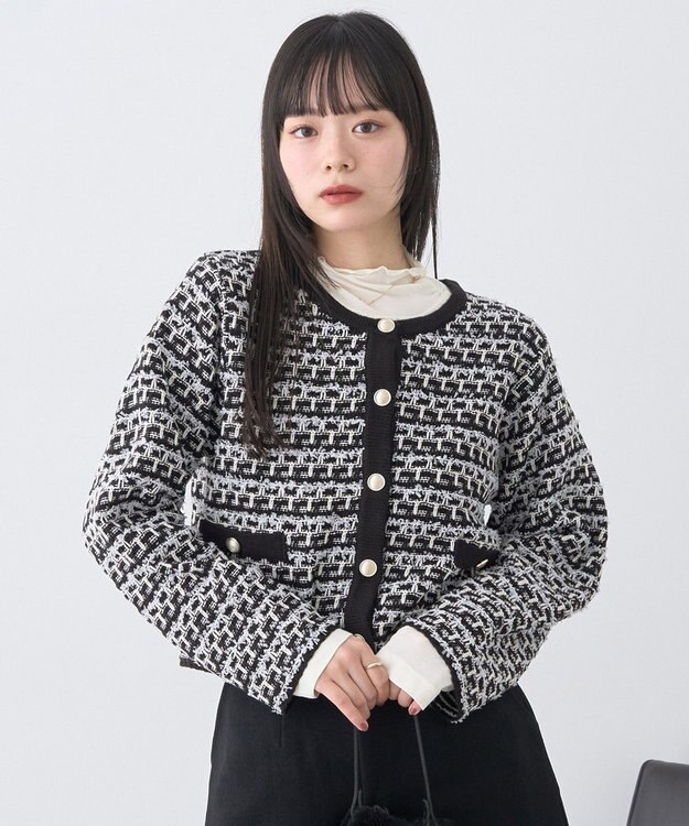 earth music&ecology 【吸湿発熱】あったかフェミニンインナー(シアーハイネック) Off White