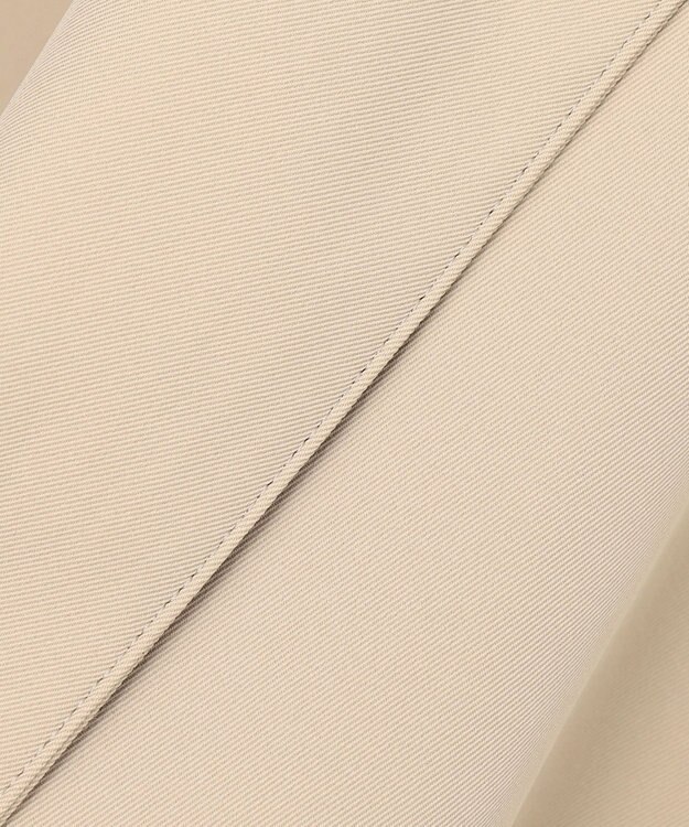 J.PRESS LADIES 【洗える・撥水】ドライツイルストレッチ ノーカラー コート ベージュ系