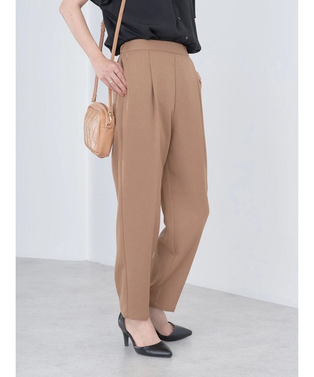 earth music&ecology テーパードパンツ Camel