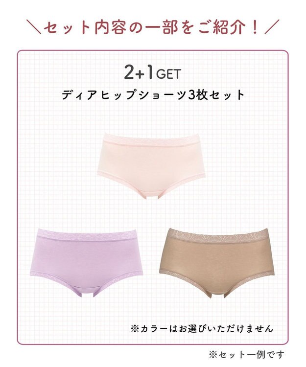 WACOAL 【ディアヒップショーツ】 お得な3枚セット はきこみ丈：ふつう PPA100 /ワコール その他