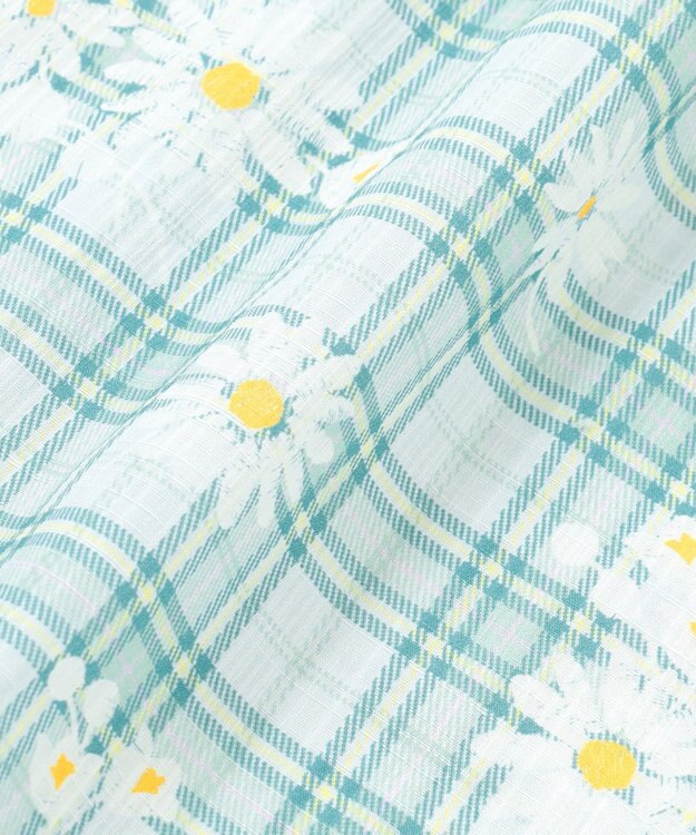 組曲 KIDS 【S-Lサイズ】マーガレットチェック 浴衣 セージ系5