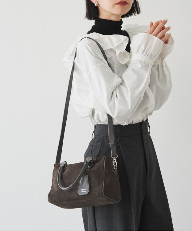 russet  スエード2WAYミニボストンバッグ(CE-1570-WEB) Gray