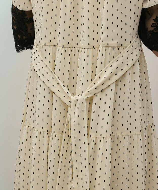 GRACE CONTINENTAL カフタンシフォンワンピース キナリ