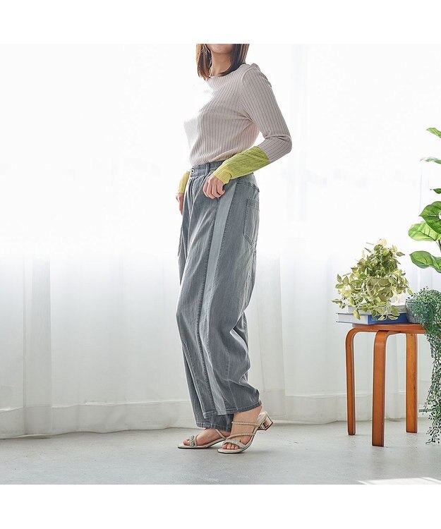 MODE ET JACOMO <MODE ET JACOMO>ラインストーンストラップミュールサンダル アイボリーメタリック