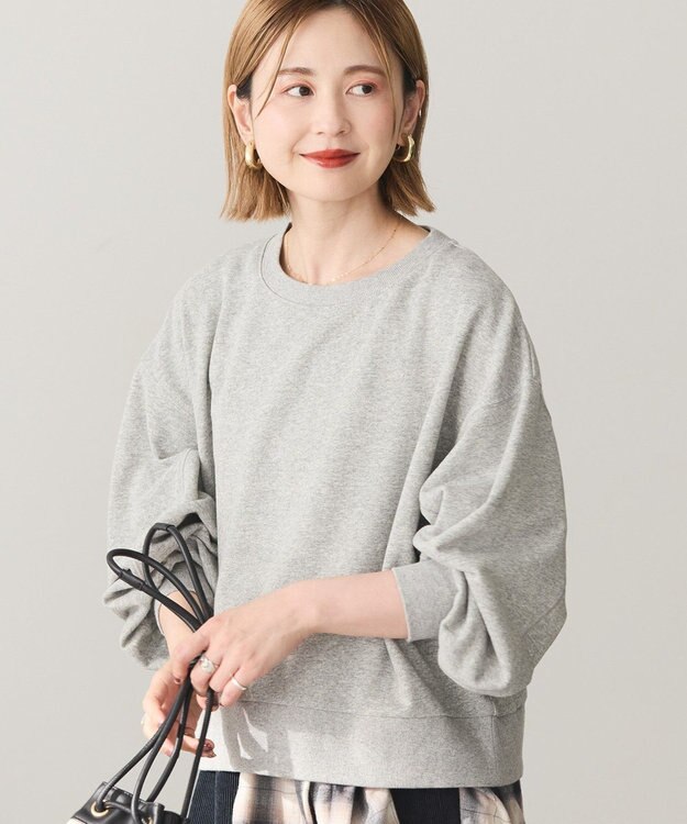 AMERICAN HOLIC 裏毛クロップドプルオーバー Gray Mixture