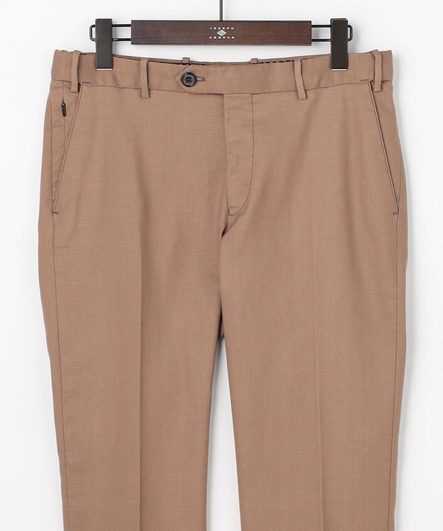 JOSEPH ABBOUD 【キングサイズ・ウエストも伸びる!/JAPANファブリック】シャンブレードビーストレッチ パンツ ベージュ系