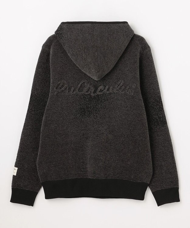 PW CIRCULUS 【手洗い洗濯可】【MEN】グラデーションニットフーディ ゴルフ ブラック系