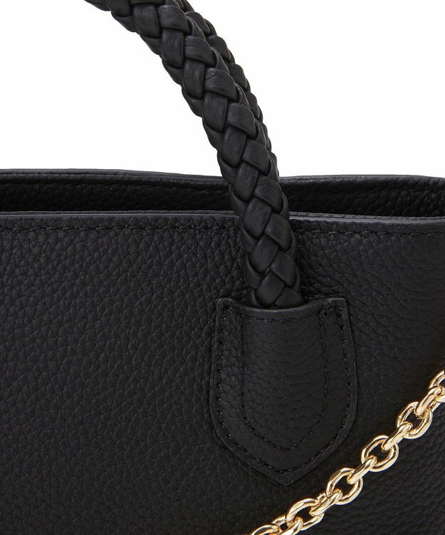 TOPKAPI 【TREASURE TOPKAPI】シュリンクレザー メッシュハンドル ウォレット スマホ ショルダー トート バッグ ブラック