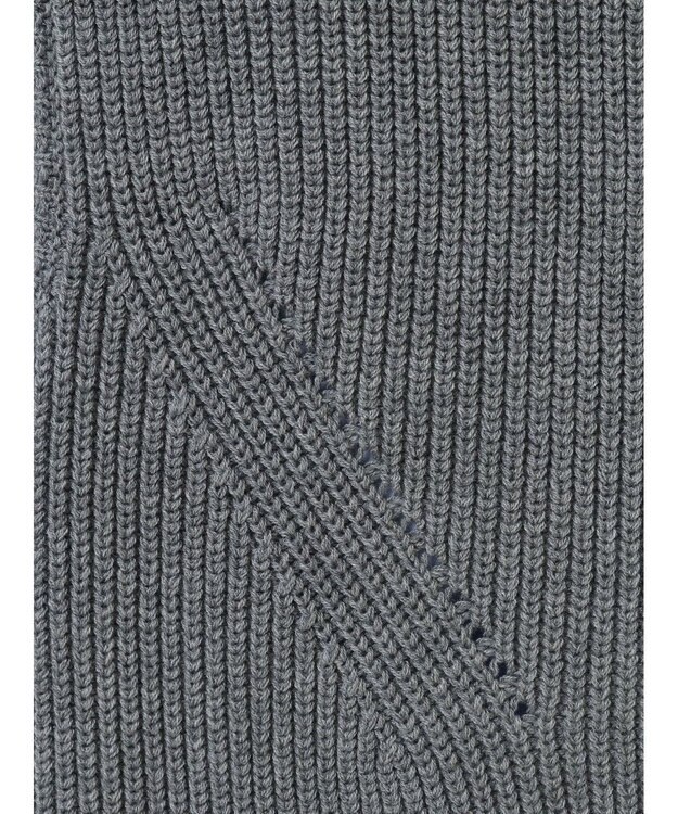 earth music&ecology ＳＥＴ　Ｚｉｐニットベスト＋ブラウス Gray