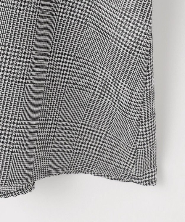 自由区 L 【カタログ掲載】TWハイツイストビエラフリル ブラウス グレンチェック