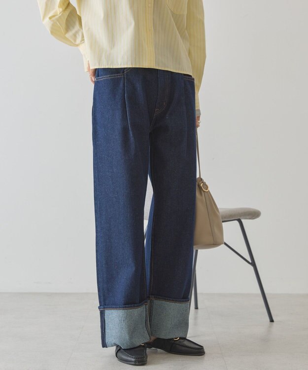 AMERICAN HOLIC ロールアップデニムパンツ One Wash