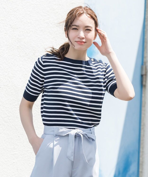 ONWARD Reuse Park 【23区】ニット春夏 ネイビー