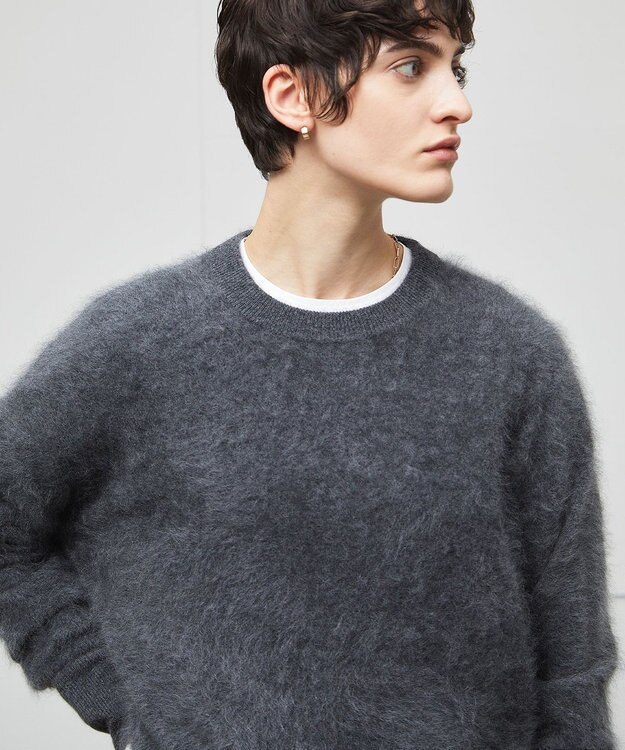BEIGE， BRANCHI / カシミヤクルーネックニット C Gray