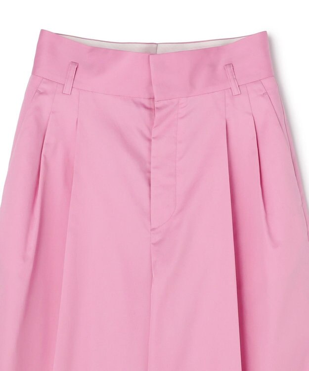 uncrave コットンクロスプレーン ワイドトラウザー ピンク