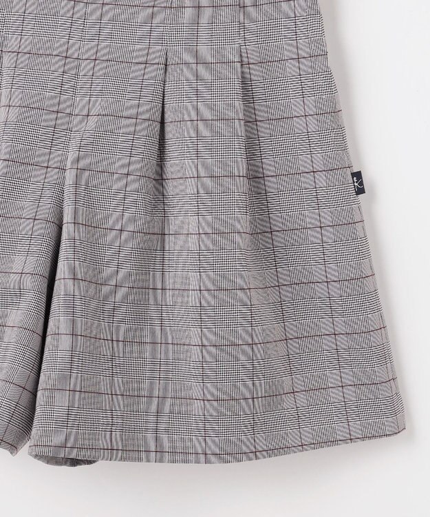 組曲 KIDS 【150-170㎝】 グレンチェックキュロット グレー