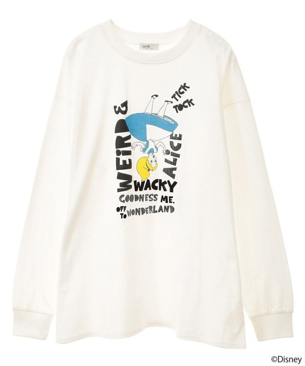 earth music&ecology ふしぎの国のアリス／ロゴデザインロンＴＥＥ White