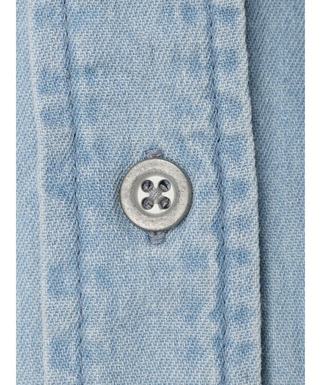 AMERICAN HOLIC ７周年刺繍デニムシャツ Sax