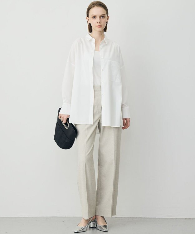 ICB 【3/6-3/22期間限定・受注生産】クリーンブロード シャツカスタマイズ 白シャツ×ポケットモノグラム柄×刺繍あり