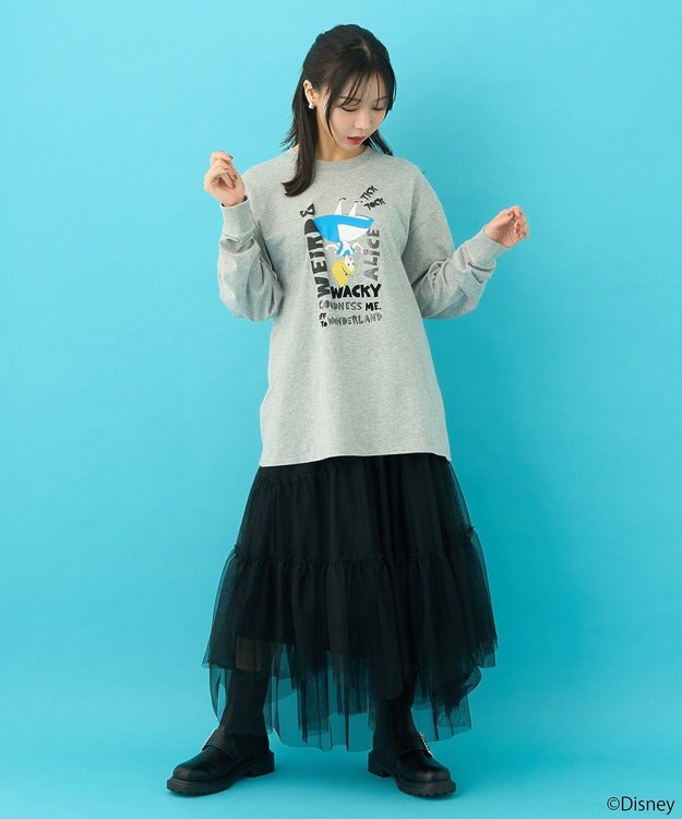 earth music&ecology ふしぎの国のアリス／ロゴデザインロンＴＥＥ Gray