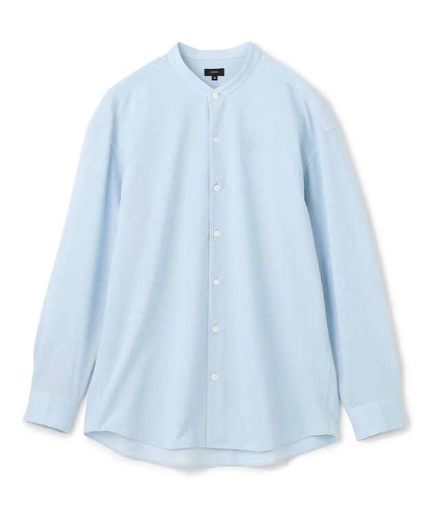 JOSEPH HOMME コンフォートクリアオックス　バンドカラーシャツ スカイブルー系