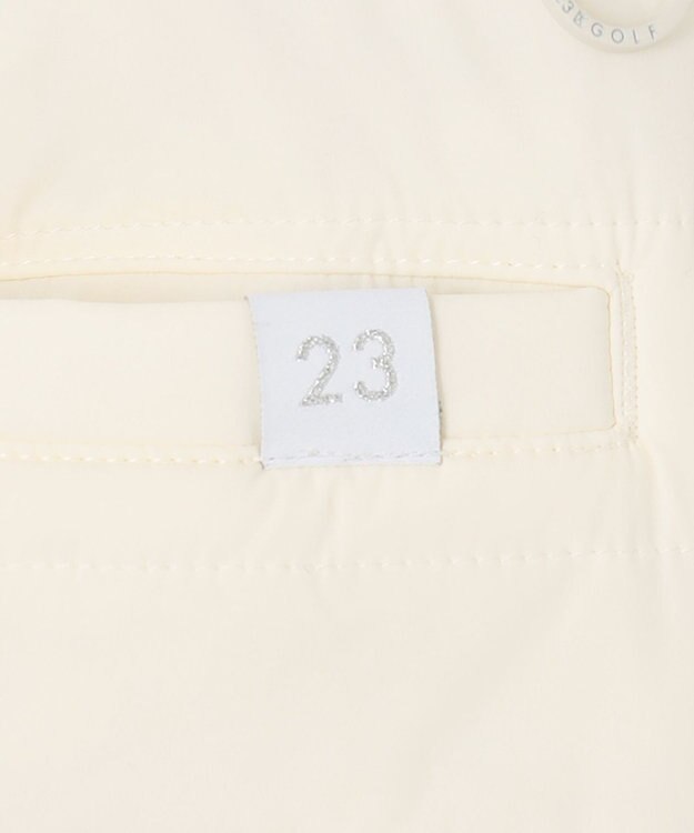 23区GOLF 【WOMEN】【洗える】ナイロンタフタファイバーボール リバーシブル 防寒 スカート アイボリー系