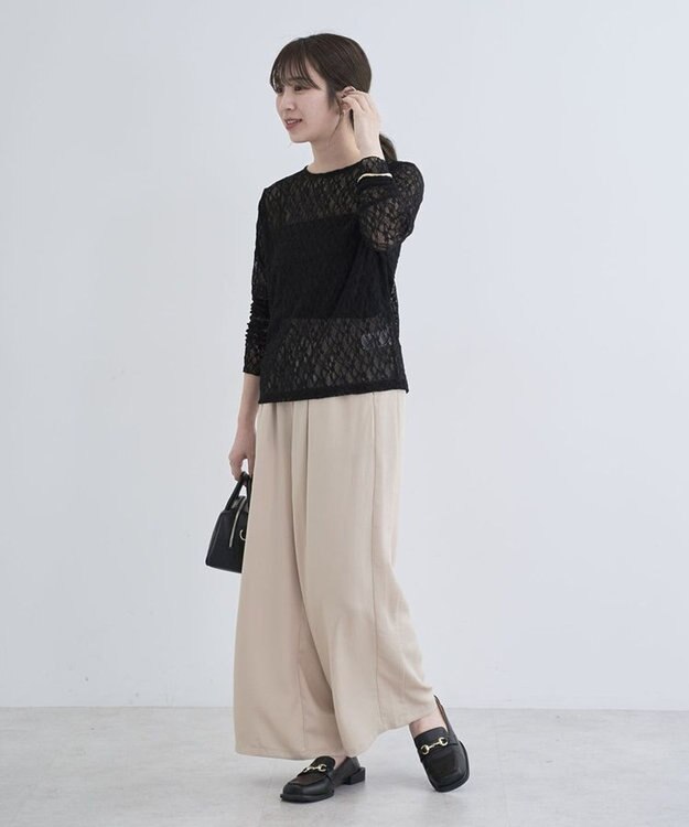 Green Parks レースプルオーバー Black