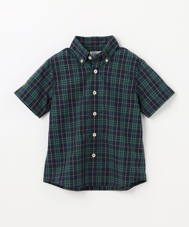 J.PRESS KIDS 【110-130cm】マドラスチェックシャツ グリーン系5