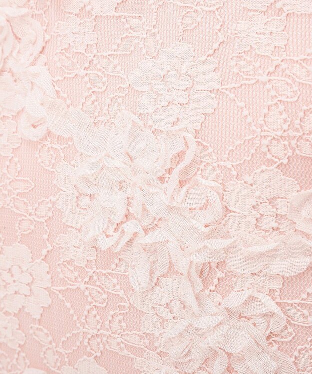 Maison de FLEUR 桜フリルハンドルスクエアトートMバッグ Light Pink