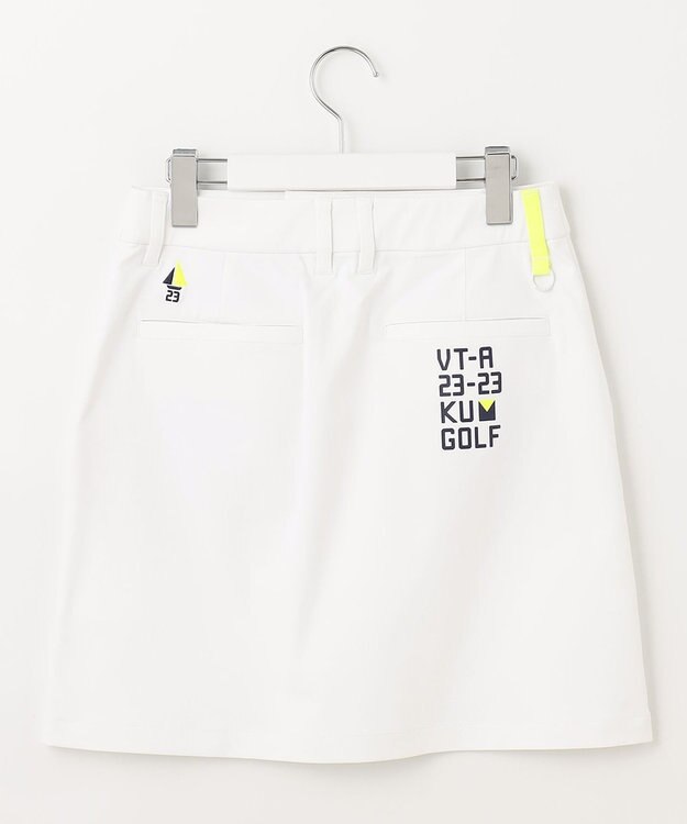 23区GOLF 【WOMEN】【防透/ストレッチ/撥水】スケトラドビーストレッチ モチーフ スカート ホワイト系