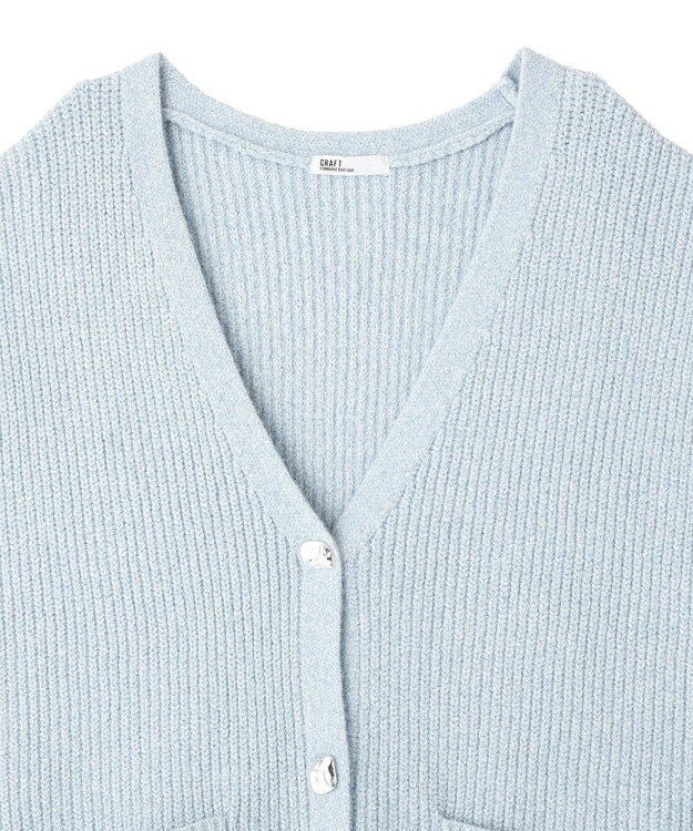 CRAFT STANDARD BOUTIQUE Ｖネックオーバーサイズニットベスト Sax