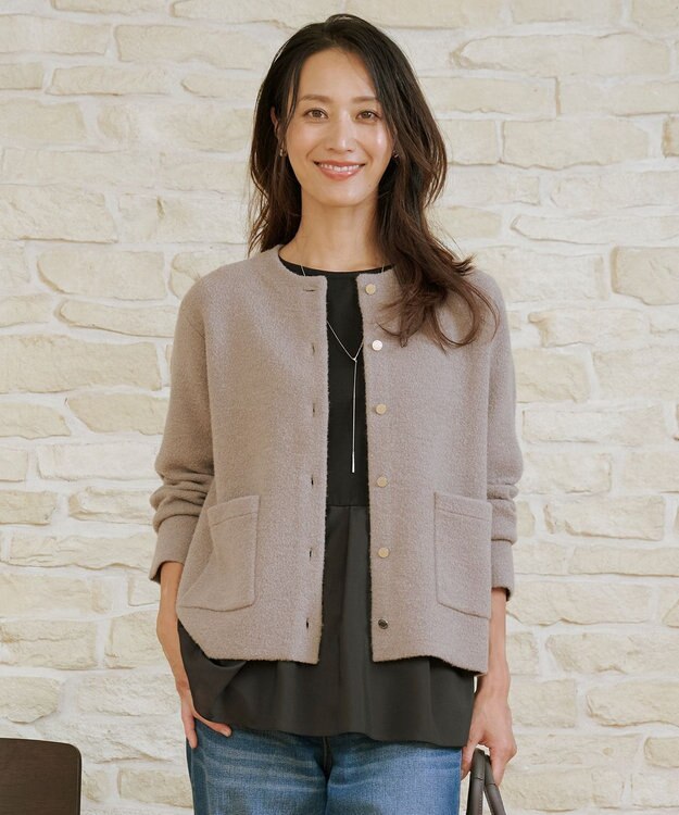 洗える】BOUCLE ニット アウター / J.PRESS LADIES