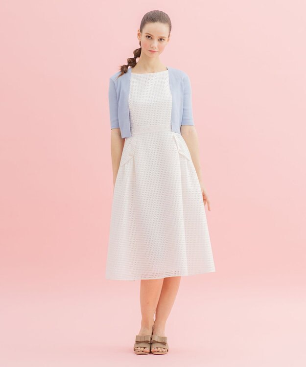 TOCCA 【洗える】QUATRE SAISONS ドレス アイボリー系