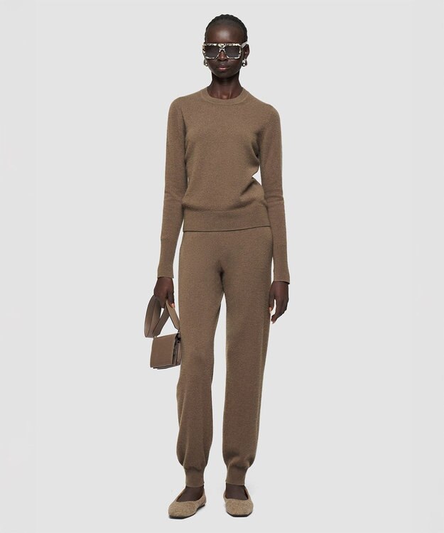 JOSEPH 【洗える】ライトピュアカシミヤジョガーパンツ Mushroom